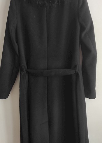 Siyah Kürklü Yaka Uzun Kaban - Görsel 3