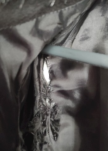 Siyah Kürklü Yaka Uzun Kaban - Görsel 9