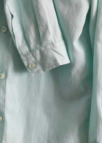 Erkek Çocuk Turkuaz Keten Gömlek - Görsel 3