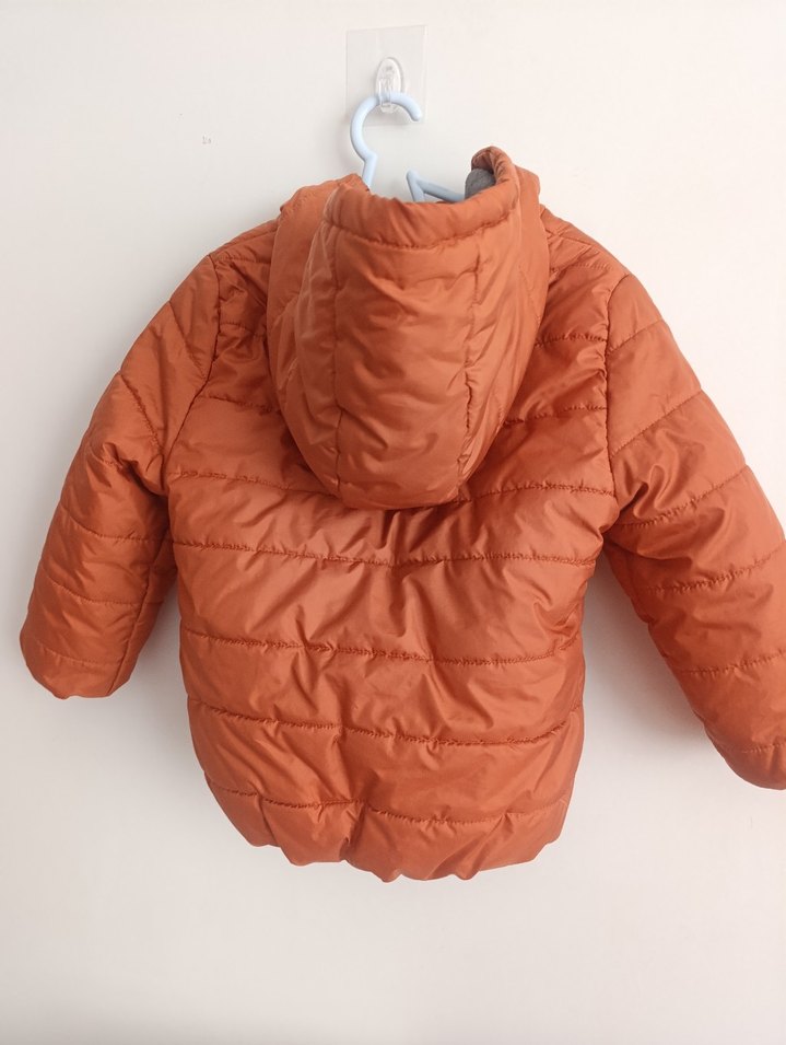 Turuncu Fermuarlı Erkek Çocuk Mont - Görsel 4