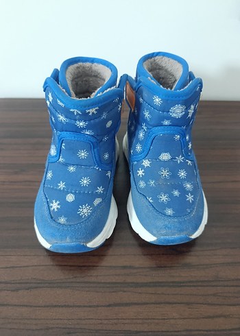 Mavi Desenli Erkek Çocuk Botu Velcro - Görsel 5