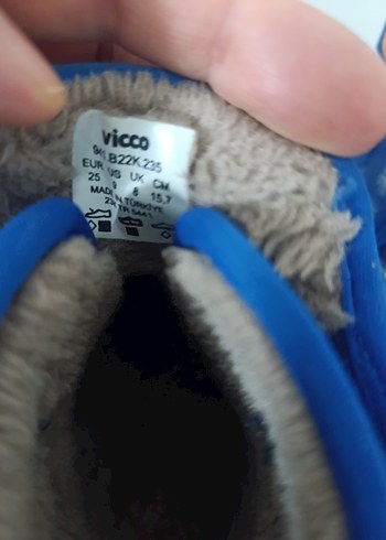 Mavi Desenli Erkek Çocuk Botu Velcro - Görsel 3