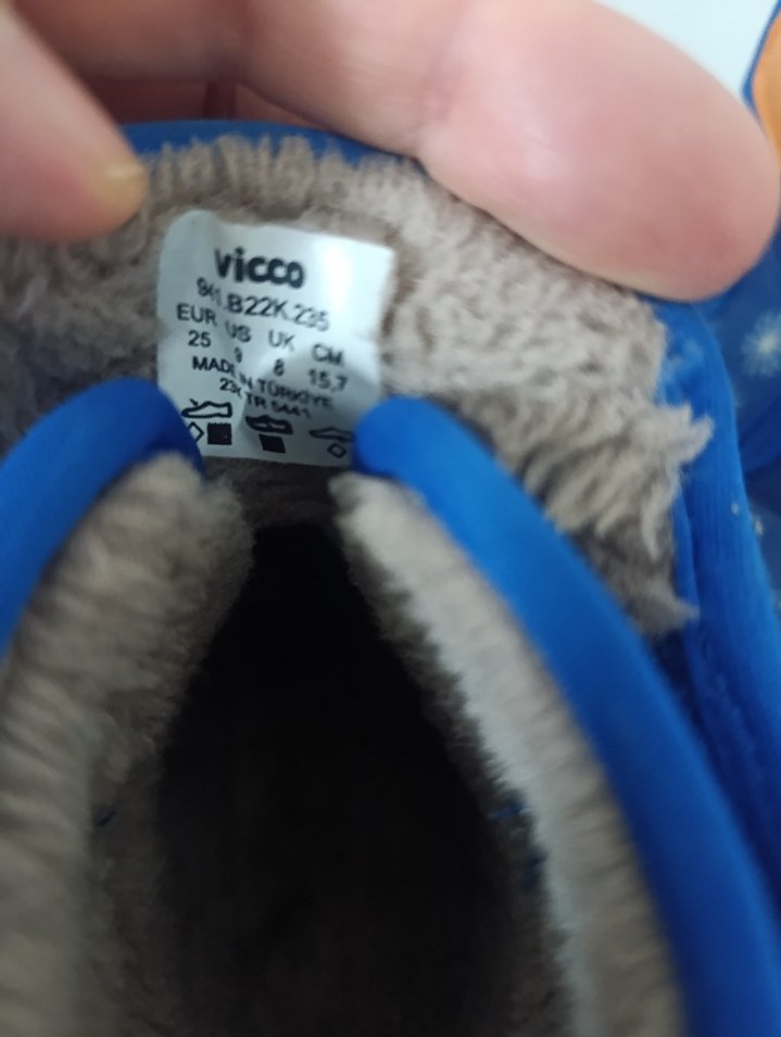 Mavi Desenli Erkek Çocuk Botu Velcro - Görsel 3