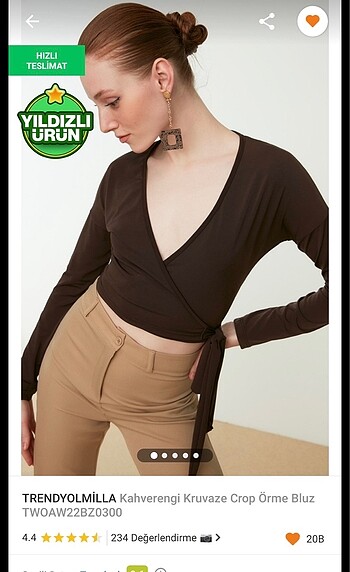 Yandan bağlamalı bluz