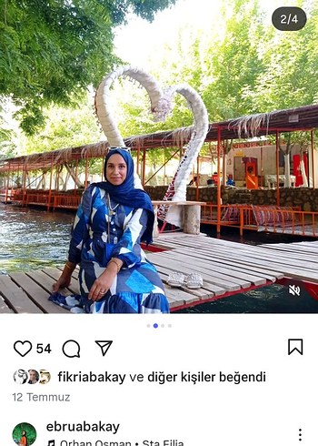 Zara Mavi Uzun Salaş Elbise
