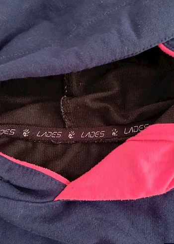 Kızlar için Lacivert Kapüşonlu ve Fermuarlı Eşofman Takımı - Görsel 5