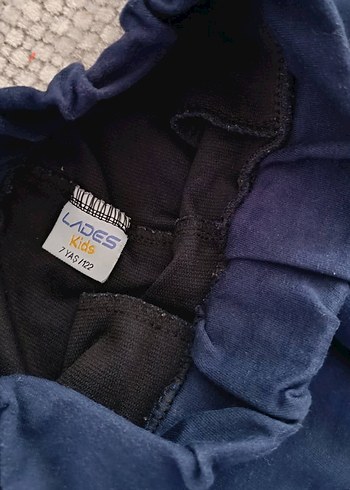 Kızlar için Lacivert Kapüşonlu ve Fermuarlı Eşofman Takımı - Görsel 4