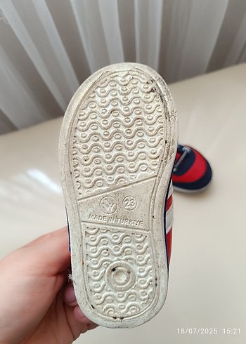 23 Beden kırmızı Renk Erkek Çocuk Kırmızı Spor Ayakkabı Velcro