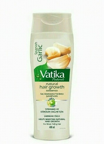 Saç Uzamasına Yardımcı Vatika Sarımsaklı Şampuan 