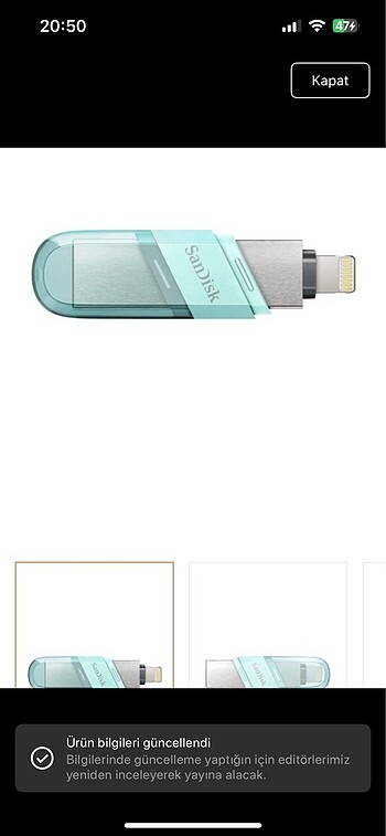 Sandisk Ixpand 128 GB USB bellek