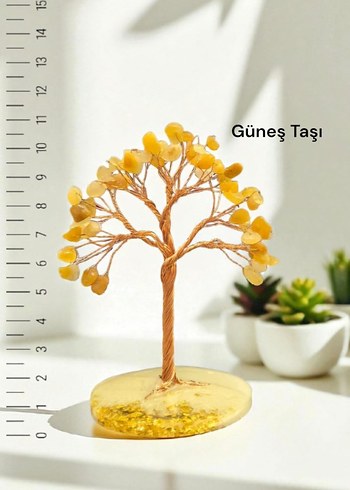 Güneş Taşı Dekoratif Doğal Taş Ağaç