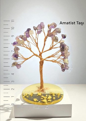 Diğer AMETİST DOĞAL TAŞ AĞAÇ DEKORATİF AKSESUAR