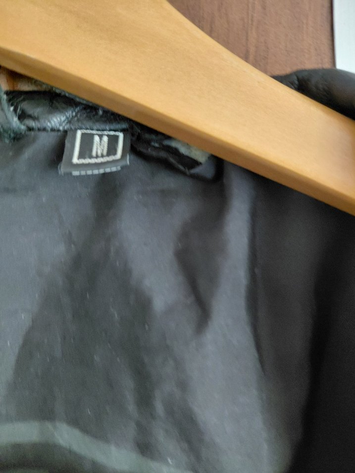 Erkek Siyah Deri Biker Ceket - Görsel 2