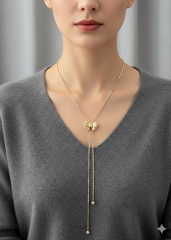 Uzun  Kadın Kolye - Görsel 2