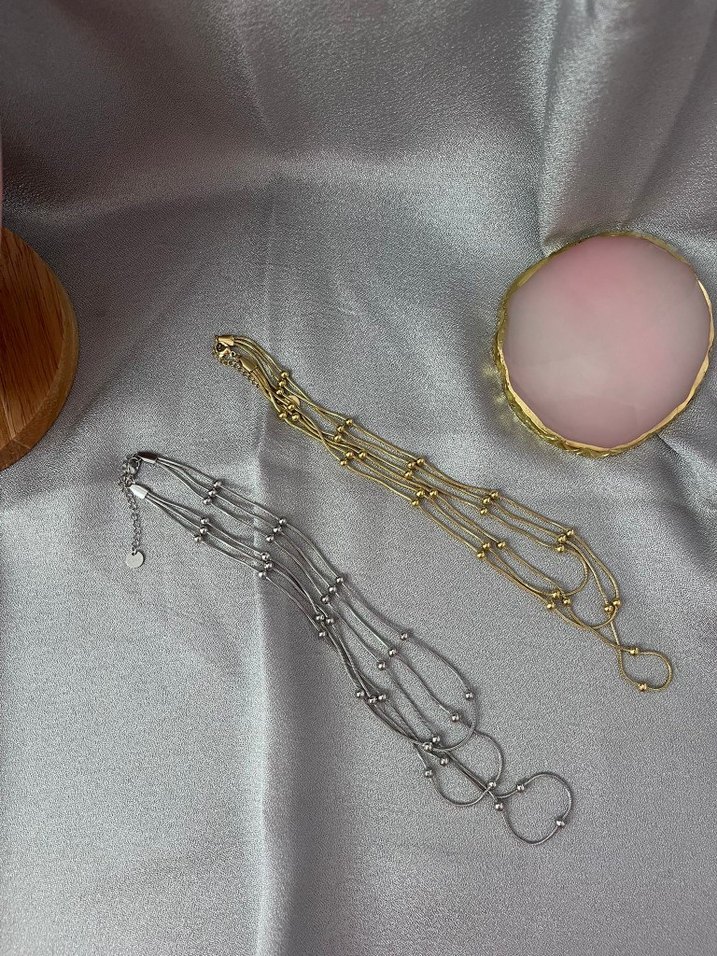 3'lü Çelik kolye - Görsel 2