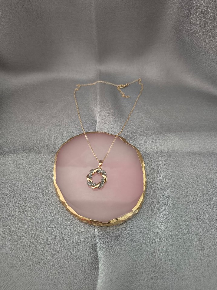 Altın Renk  Kolye bujiteri ürünü - Görsel 2