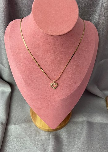 Altın Renkli Mini Zincirli Kalp Kolye
çelik 316 L - Görsel 2