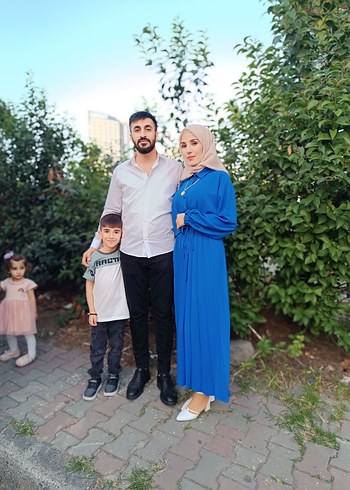 m Beden Mavi takım elbise
