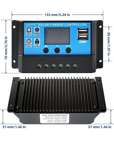 Diğer Solar şarj regülatörü 20 A 12 V/24 V otomatik