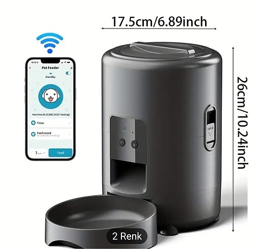 Akıllı Pet Mama Kabı Tuya Smart