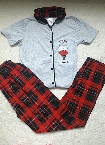 Ekose Pijama Takımı