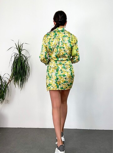 s Beden Zara Model Saten Elbise