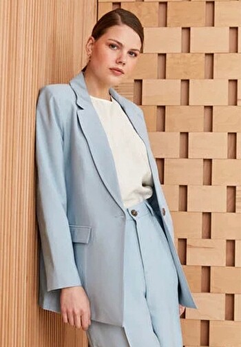 Mavi Blazer Ceket
