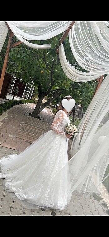 Fransız Dantel Vakko Model Gelinlik