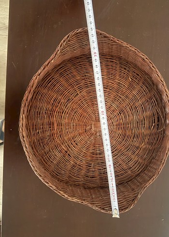 Kahverengi Hasır Dekoratif Tepsi - Görsel 4