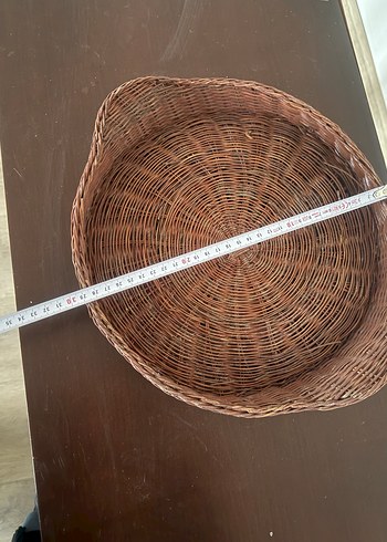 Kahverengi Hasır Dekoratif Tepsi - Görsel 5