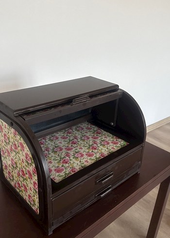 Kesme Tahtalı Çekmeceli Ahşap Ekmeklik - Görsel 6