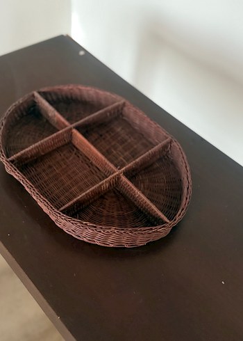 Koyu Kahverengi Bölmeli Sepet - Görsel 4