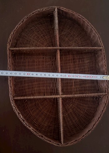 Koyu Kahverengi Bölmeli Sepet - Görsel 6