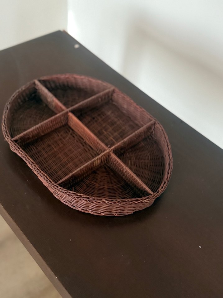 Koyu Kahverengi Bölmeli Sepet - Görsel 4