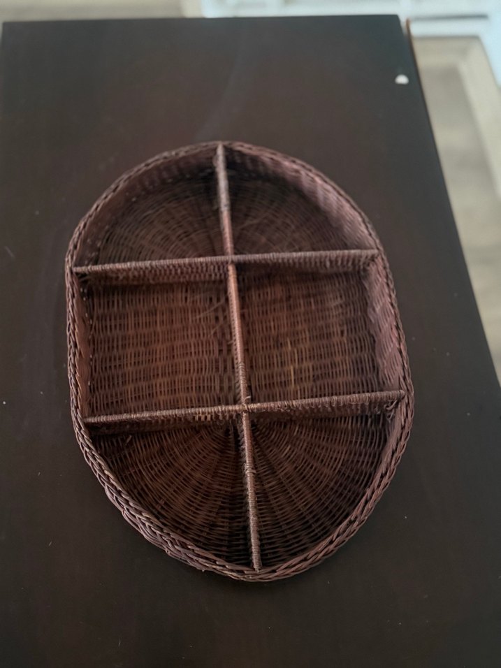 Koyu Kahverengi Bölmeli Sepet - Görsel 3