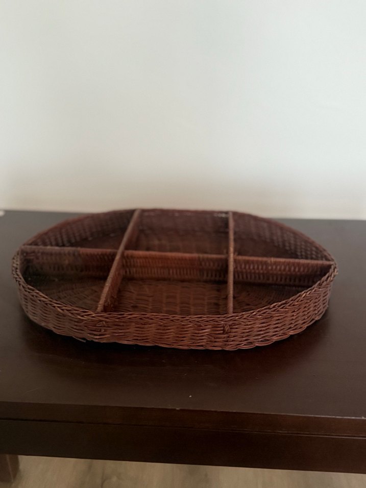 Koyu Kahverengi Bölmeli Sepet - Görsel 2