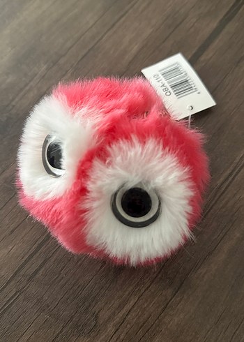 Renkli Pembe Peluş Anahtarlık - Görsel 2