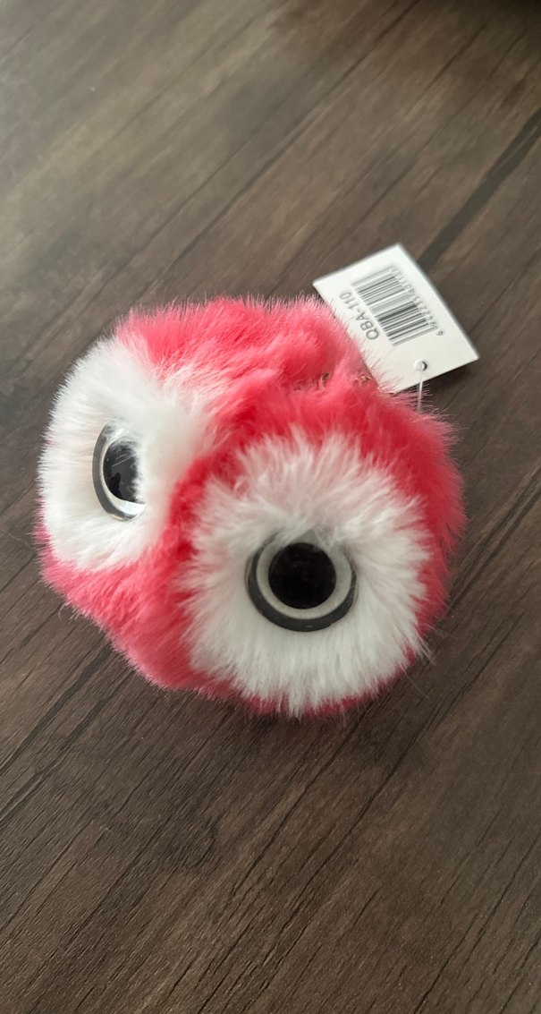 Renkli Pembe Peluş Anahtarlık - Görsel 2