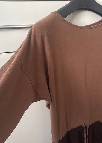 Kahverengi Triko  Elbise - Görsel 4