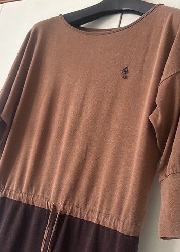 Kahverengi Triko  Elbise - Görsel 2