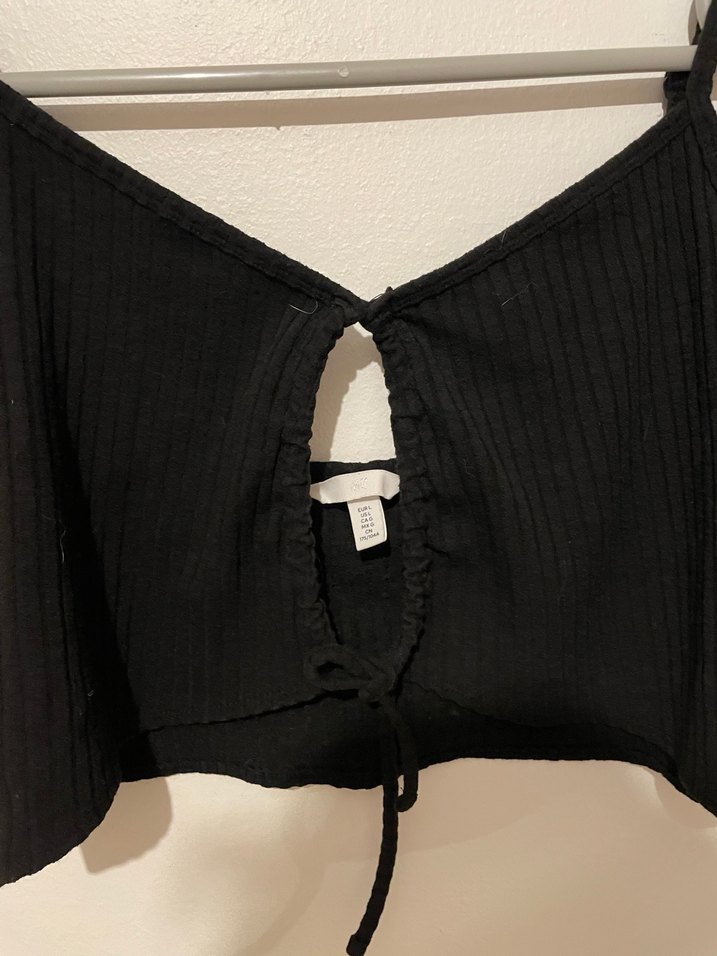 H&M Siyah Mini Goth Bralet - Görsel 2