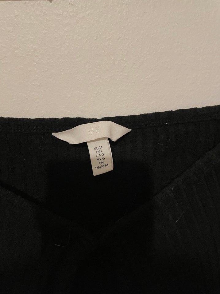 H&M Siyah Mini Goth Bralet - Görsel 3
