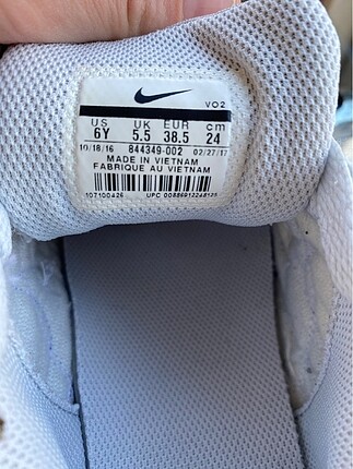 38 Beden gri Renk 38 numara gri bayan orjinal Nike spor ayakkabı