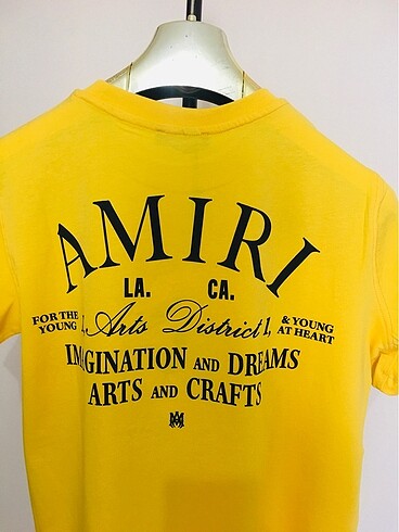 Diğer Amiri sarı tshirt