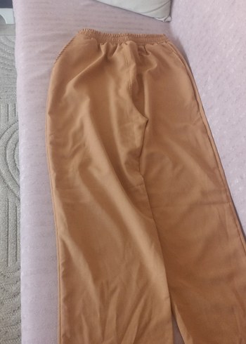 Bej Kadın Midi Kumaş Pantolon