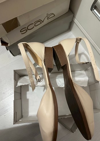 Bej Stiletto Topuklu Kadın Akşam Ayakkabısı - Görsel 2