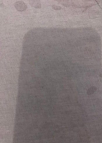 Uzun Kollu Bej Keten Tunik yumoş lekesi var - Görsel 7