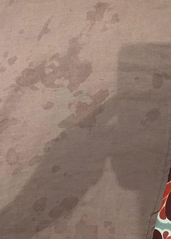 Uzun Kollu Bej Keten Tunik yumoş lekesi var - Görsel 10