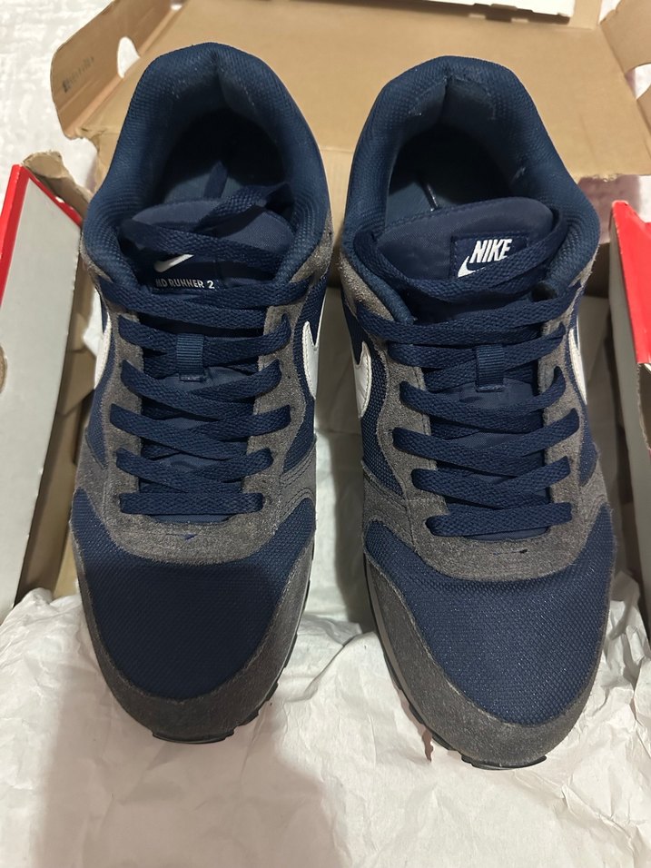 Nike Kadın Mavi Gri Dolgu Topuklu Spor Ayakkabı - Görsel 5