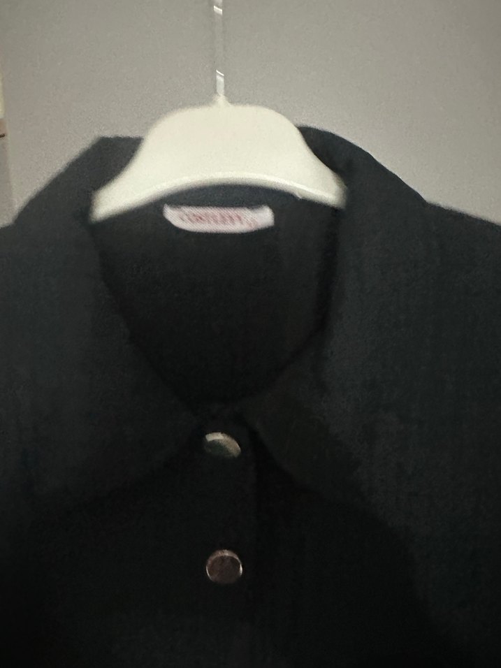 Düğmeli Gri Kadın Ceket - Görsel 3